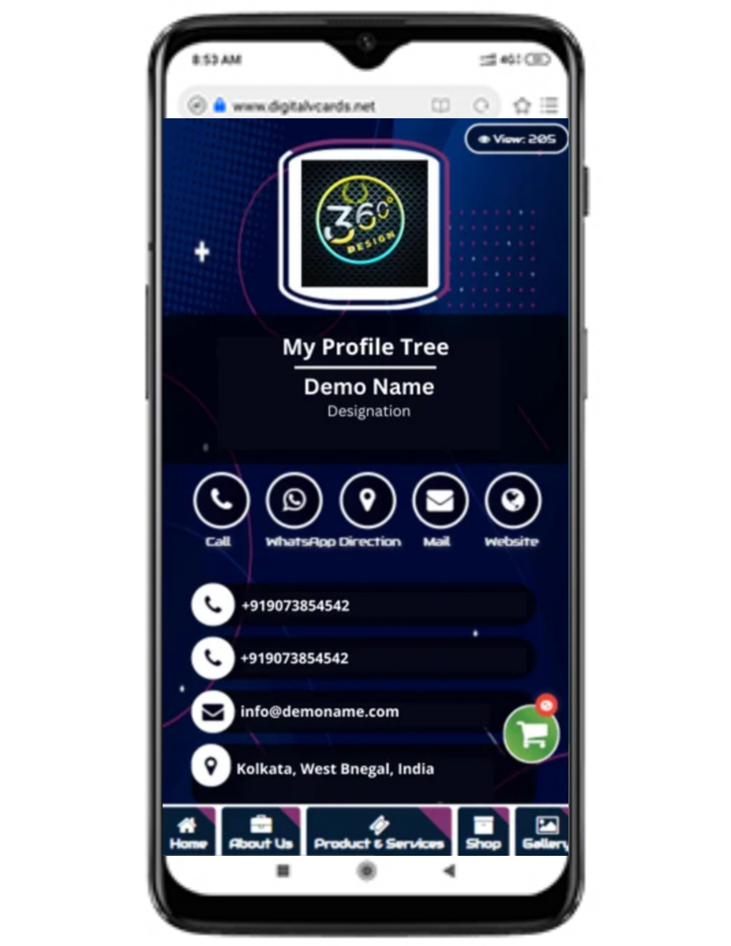 Digital Business Card Template 1